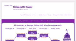 Desktop Screenshot of gonzagadcclassic.org