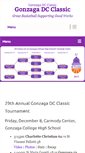 Mobile Screenshot of gonzagadcclassic.org