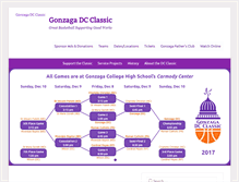 Tablet Screenshot of gonzagadcclassic.org